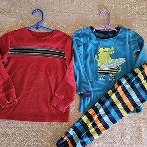 Toddler boys 4T long sleeve shirt and PJ set
